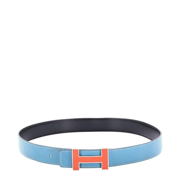 Hermes Quizz Reversible Belt Leather Medium 85 Black - Picture 2 of 3